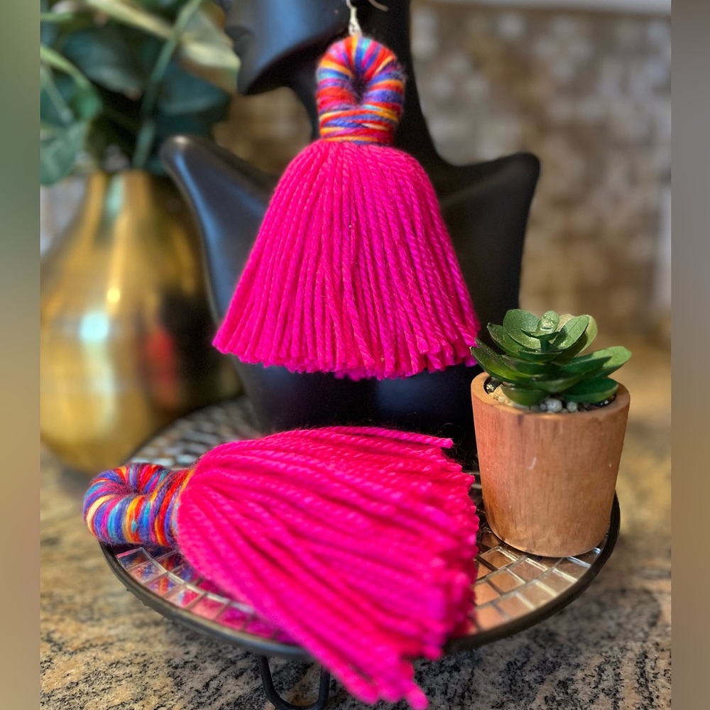 Fringe tassel earrings